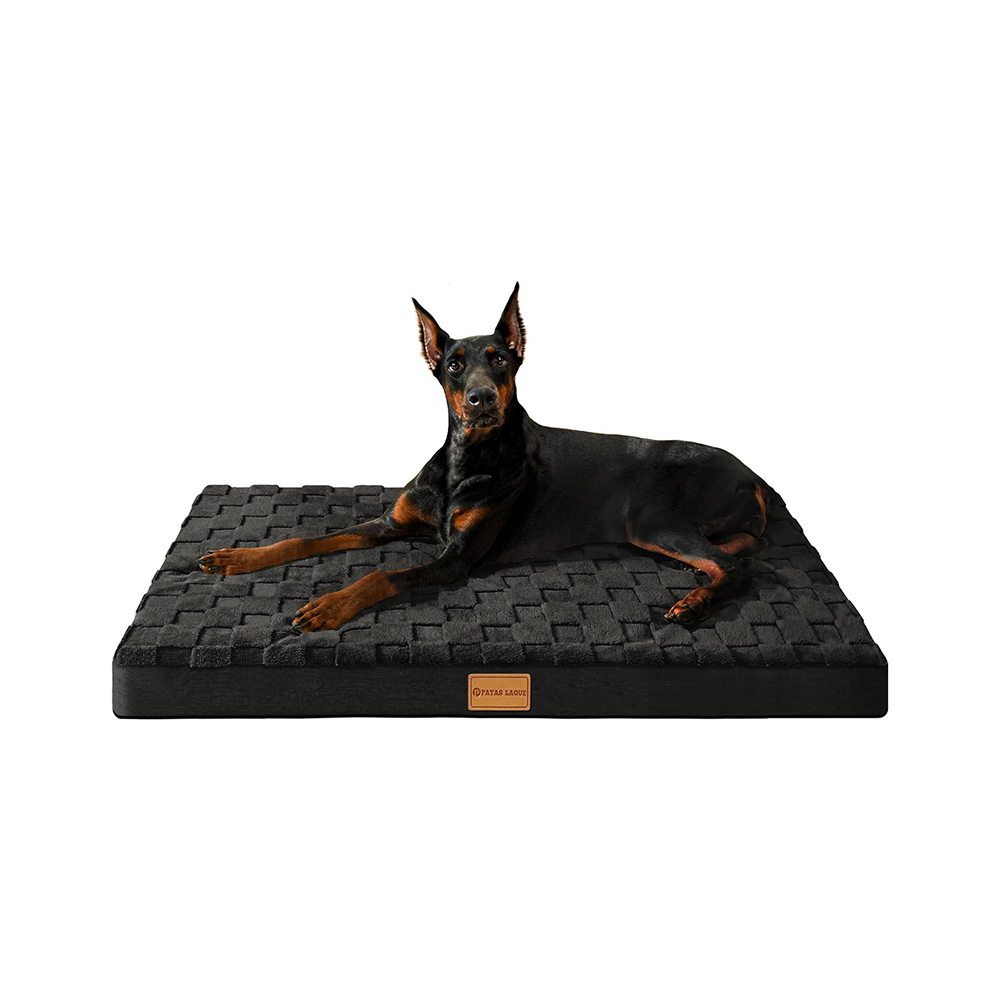 Orthopedic Dog Bed Large 36"x24" – Waterproof Foam Pet Mat w/ Cover