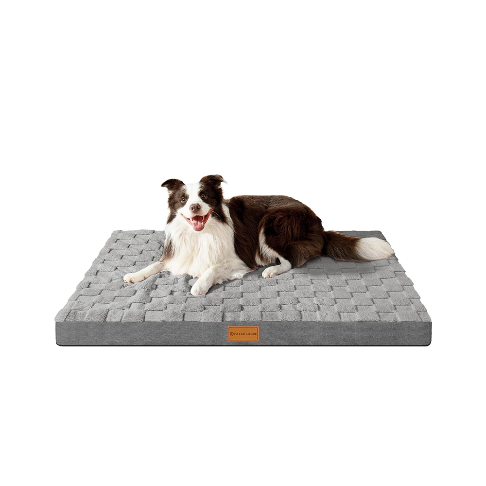 Orthopedic Dog Bed Large 36"x24" – Waterproof Foam Pet Mat w/ Cover