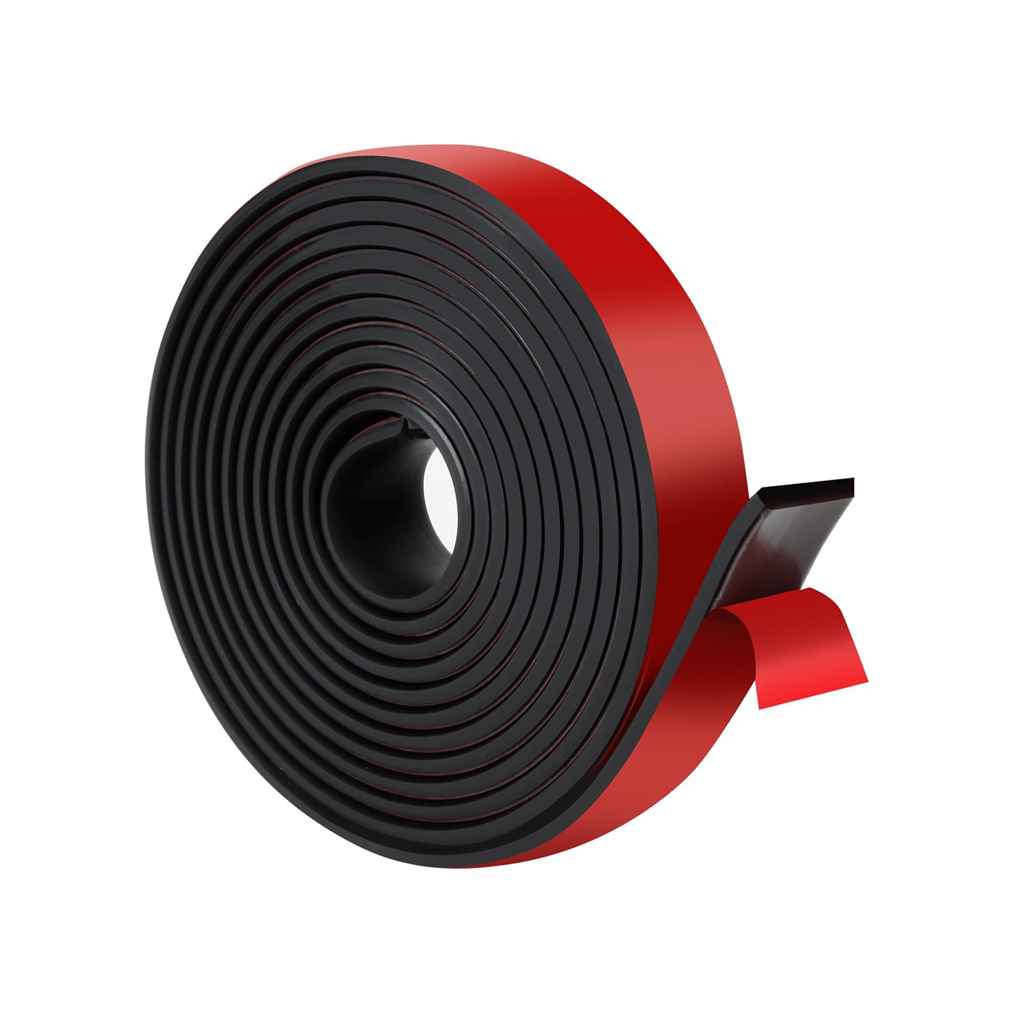 Rubber Strips with Adhesive Backing – 118" x 1" x 1/8" Black Neoprene Tape for DIY Gaskets, Weather Stripping, Insulation & Cushioning