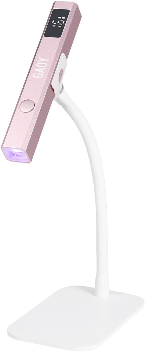 Handheld UV Light for Gel Nails, Mini Nail Light, Portable LED Nail Lamp, Cordless Rechargeable USB Nail Dryer