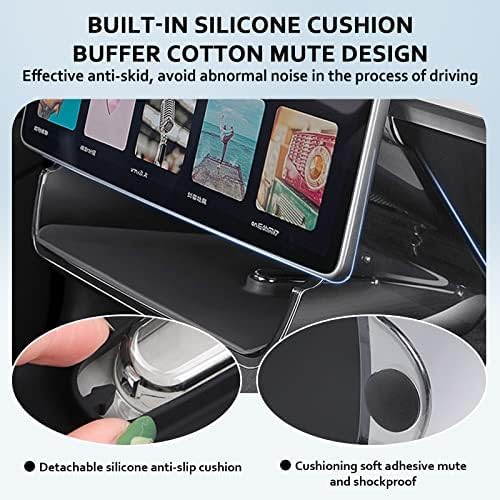 Center Console Organizer with Anti-Slip Liner Tray Magnetic with Tesla Model 3 Model Y Accessories(Black)