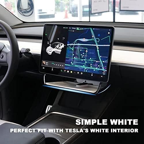 Center Console Organizer with Anti-Slip Liner Tray Magnetic with Tesla Model 3 Model Y Accessories(Black)