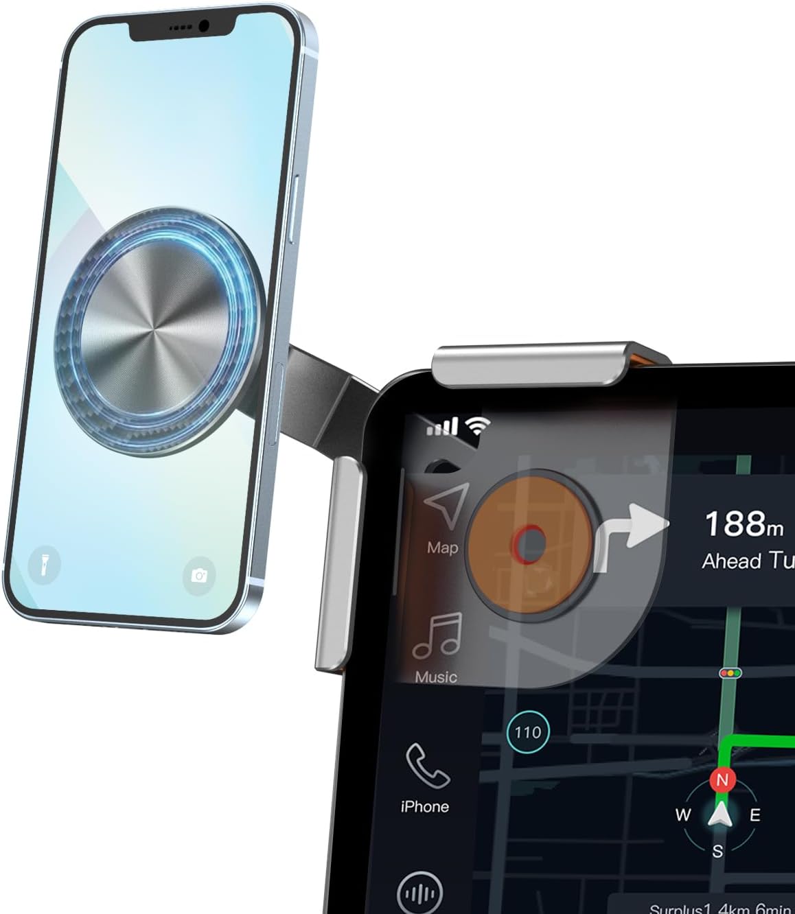 All Aluminum Magnetic MagSafe Tesla Phone Mount