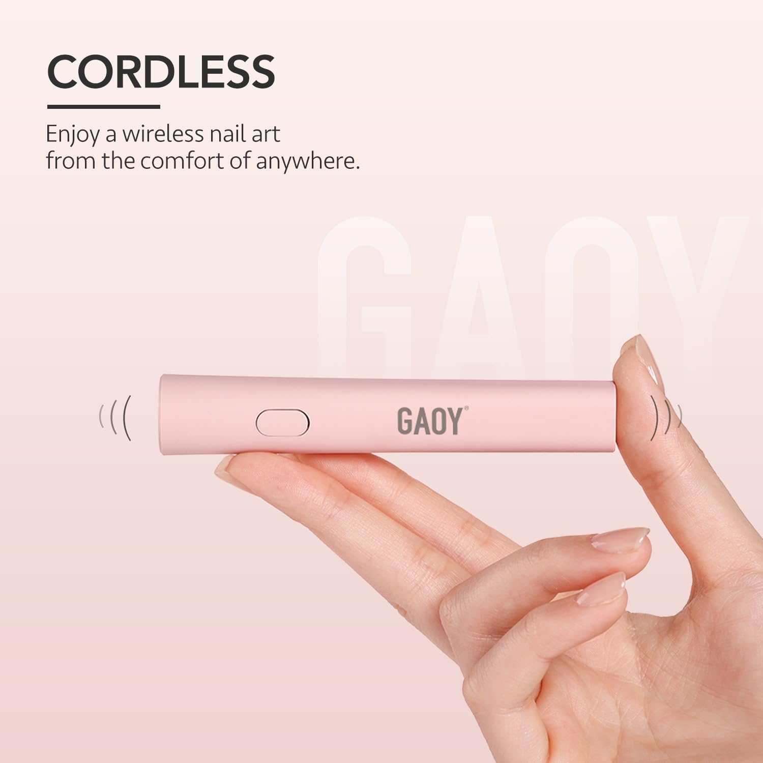 Handheld UV Light for Gel Nails, Mini Nail Light, Portable LED Nail Lamp, Cordless Rechargeable USB Nail Dryer