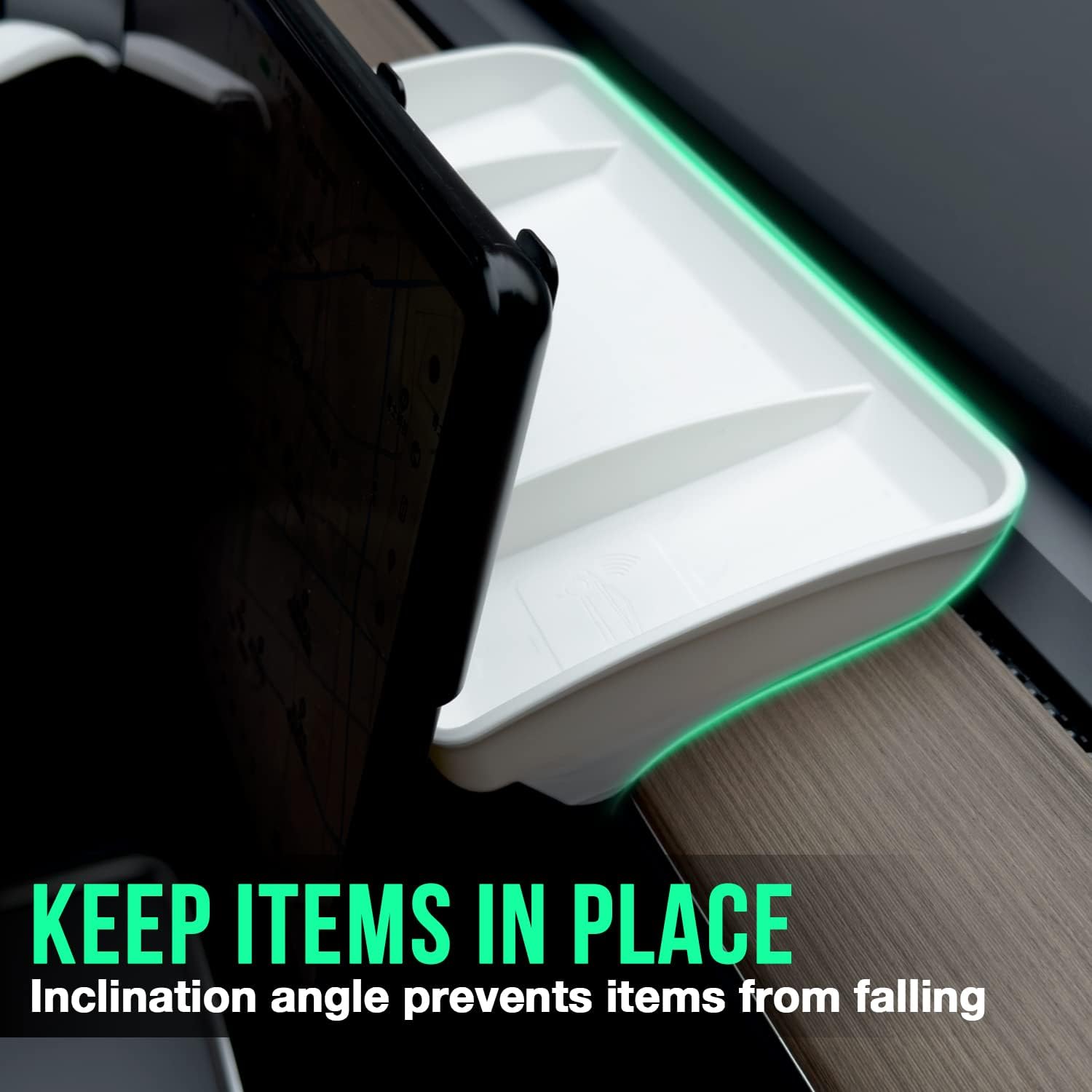 Trash Can Rear Center Console Organizer Behind Seat, Seat back, Second Row Tissue Holder/Storage Bin for Model Y Accessories