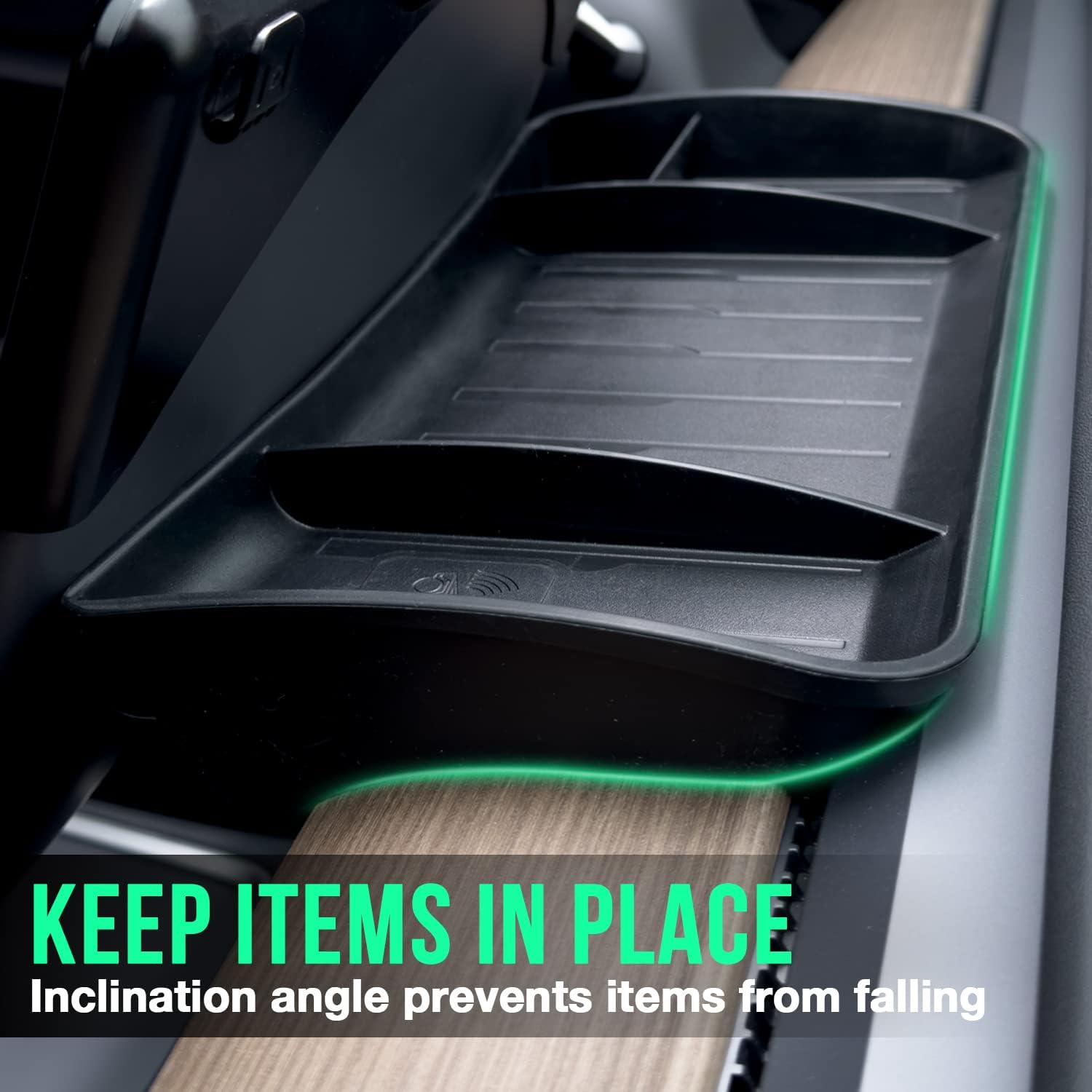 Trash Can Rear Center Console Organizer Behind Seat, Seat back, Second Row Tissue Holder/Storage Bin for Model Y Accessories