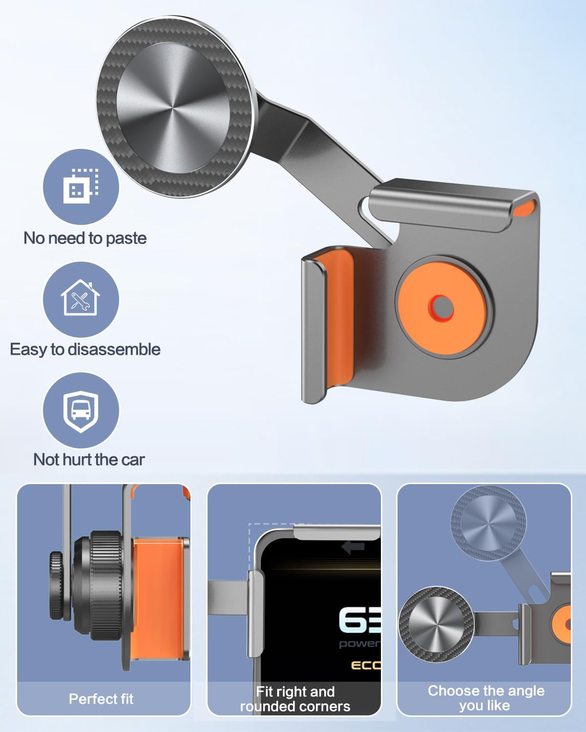 All Aluminum Magnetic MagSafe Tesla Phone Mount