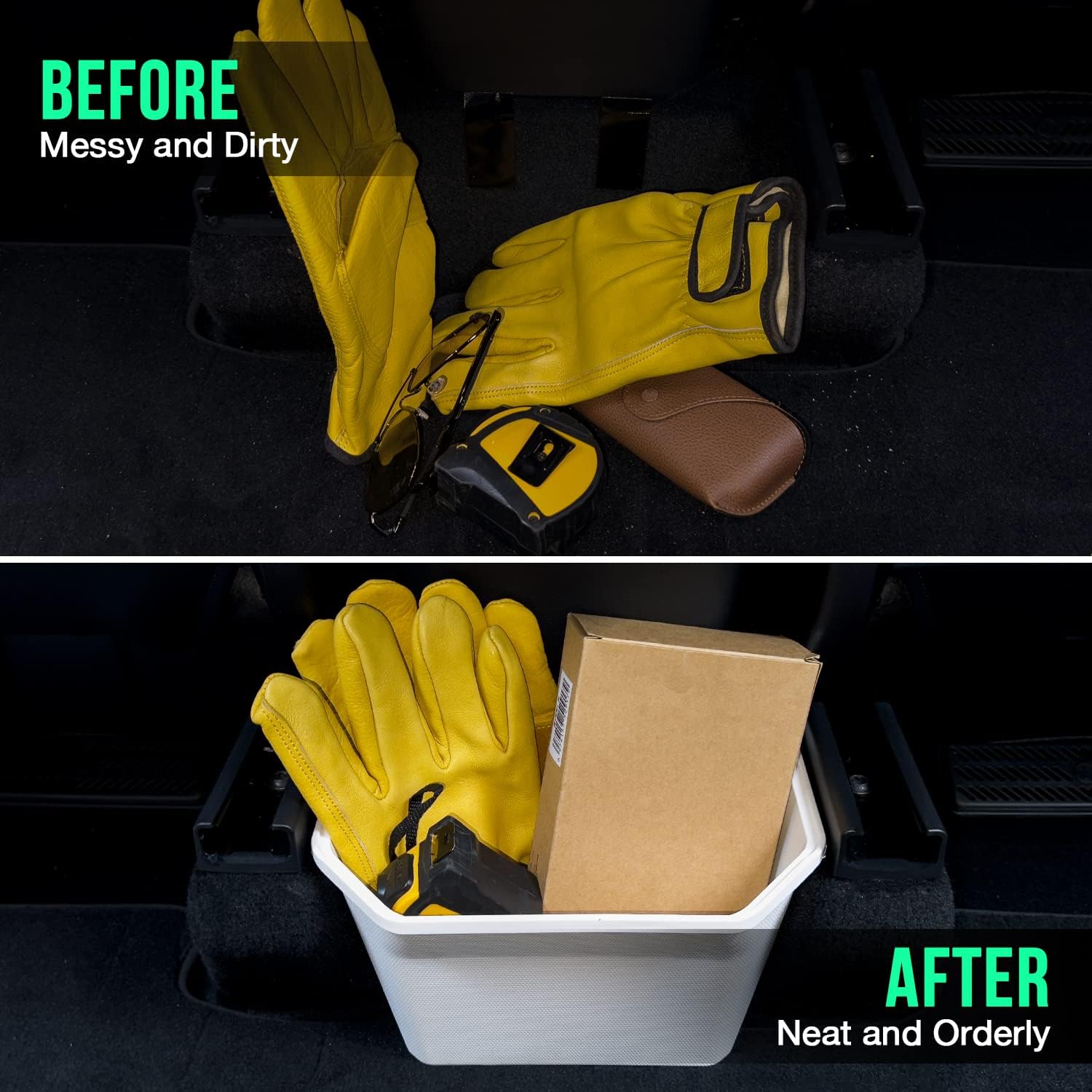 Trash Can Rear Center Console Organizer Behind Seat, Seat back, Second Row Tissue Holder/Storage Bin for Model Y Accessories