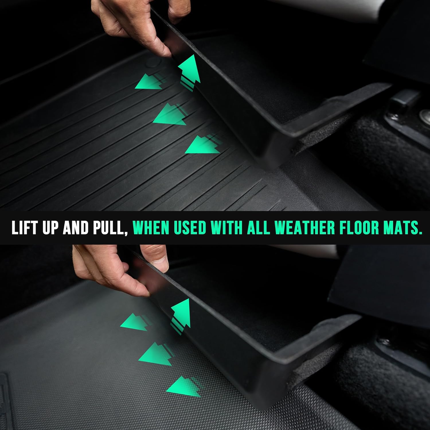Trash Can Rear Center Console Organizer Behind Seat, Seat back, Second Row Tissue Holder/Storage Bin for Model Y Accessories