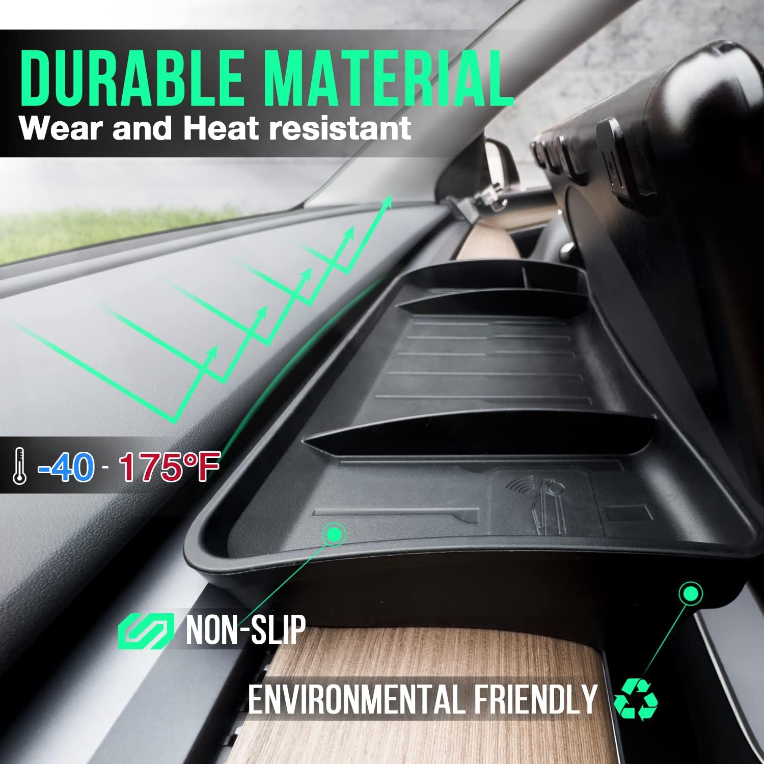 Trash Can Rear Center Console Organizer Behind Seat, Seat back, Second Row Tissue Holder/Storage Bin for Model Y Accessories