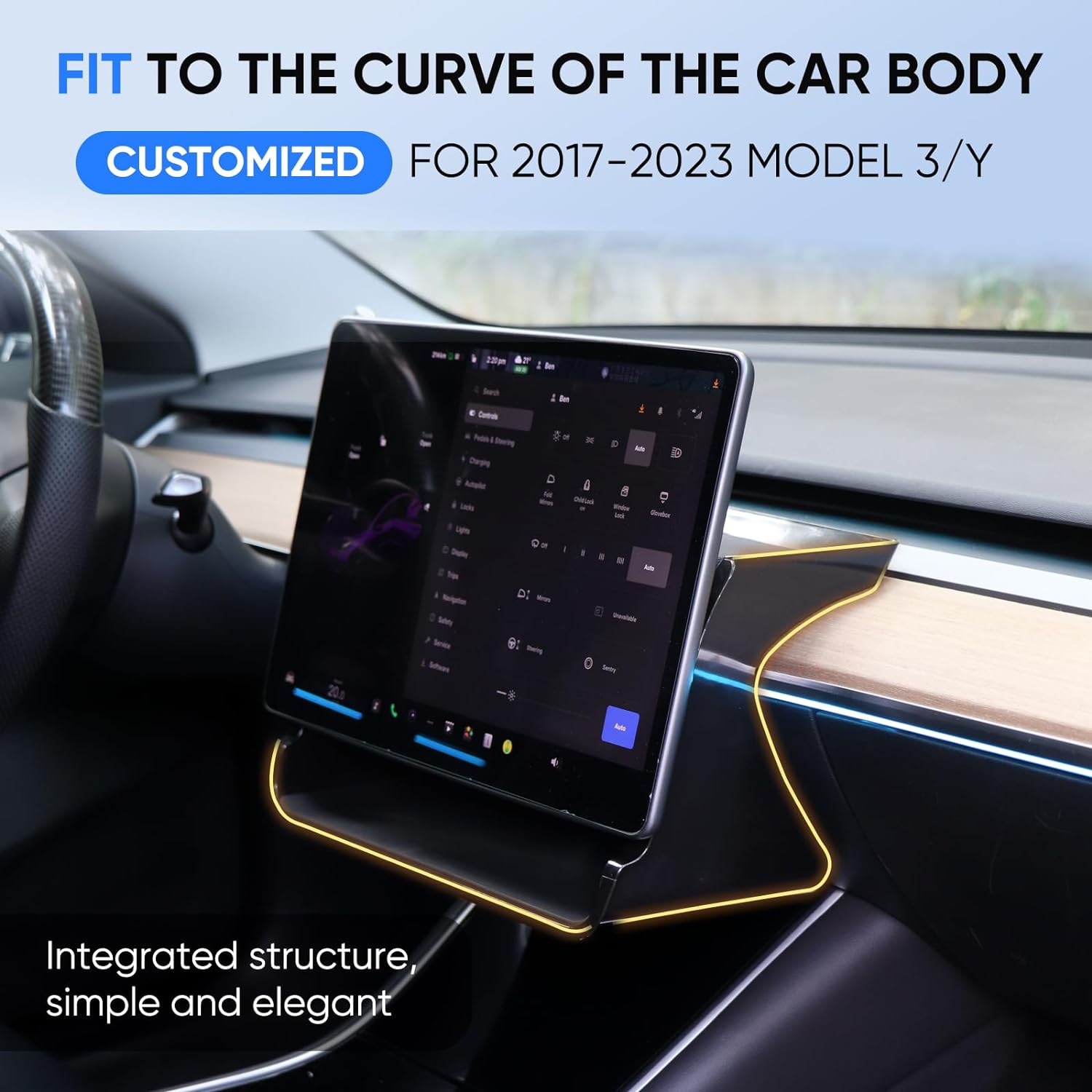 Tesla Center Console Organizer Model 3 Model Y Accessories