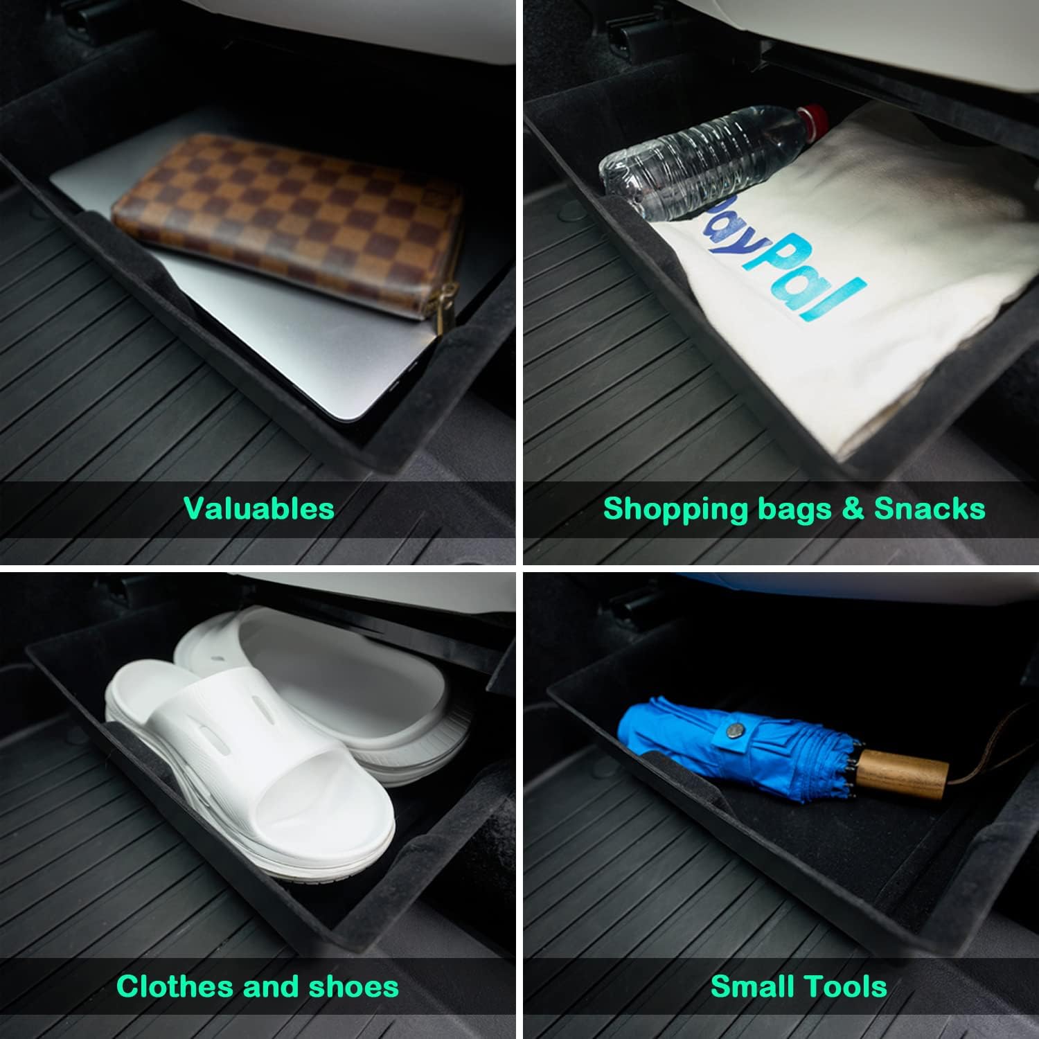 Trash Can Rear Center Console Organizer Behind Seat, Seat back, Second Row Tissue Holder/Storage Bin for Model Y Accessories