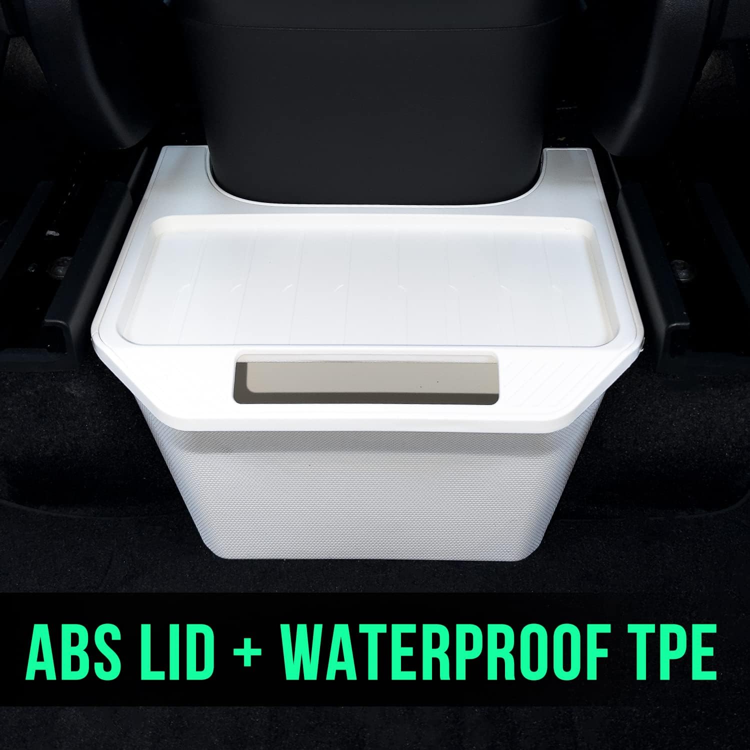 Trash Can Rear Center Console Organizer Behind Seat, Seat back, Second Row Tissue Holder/Storage Bin for Model Y Accessories