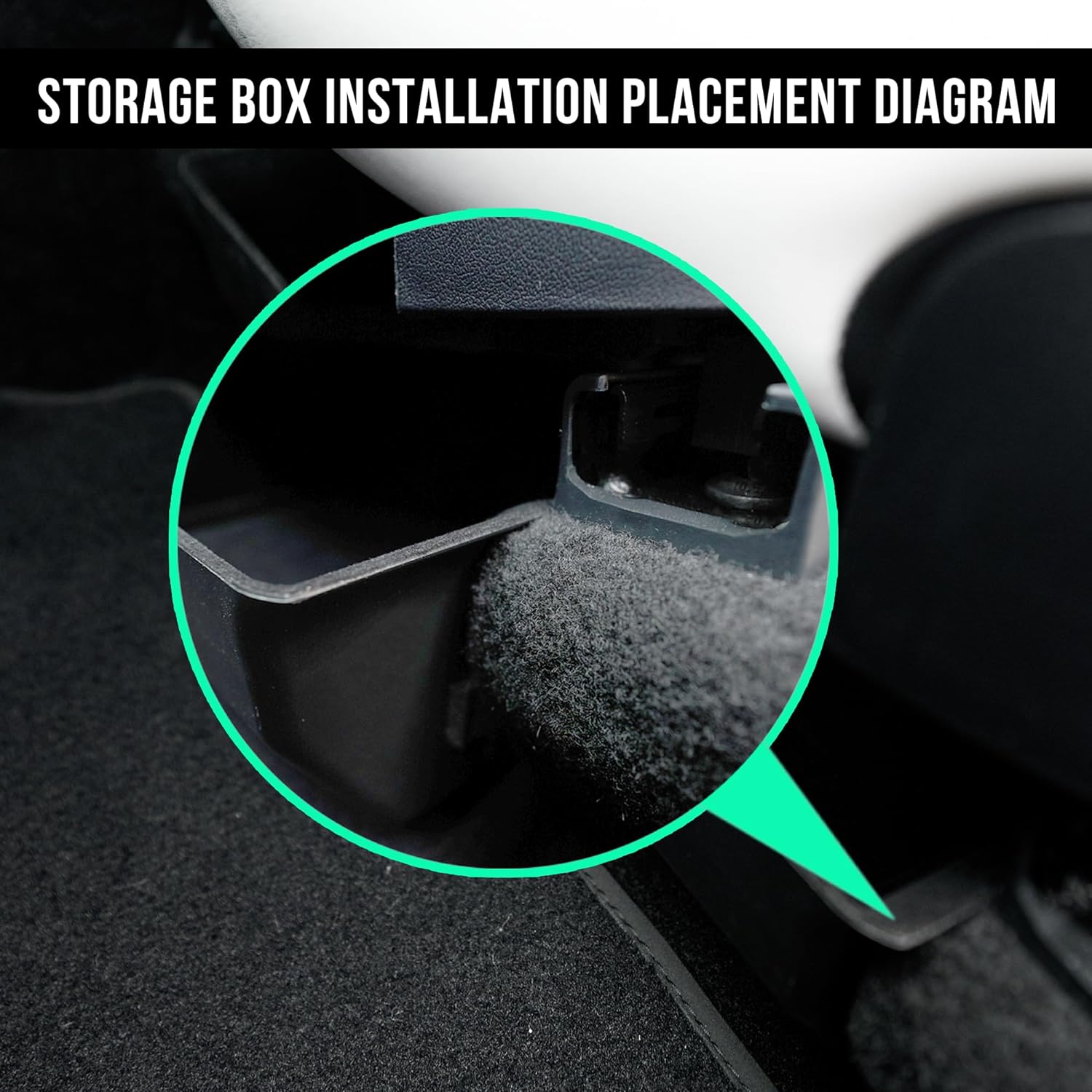 Trash Can Rear Center Console Organizer Behind Seat, Seat back, Second Row Tissue Holder/Storage Bin for Model Y Accessories