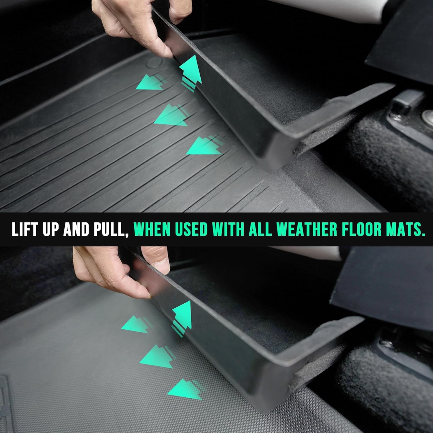 Trash Can Rear Center Console Organizer Behind Seat, Seat back, Second Row Tissue Holder/Storage Bin for Model Y Accessories